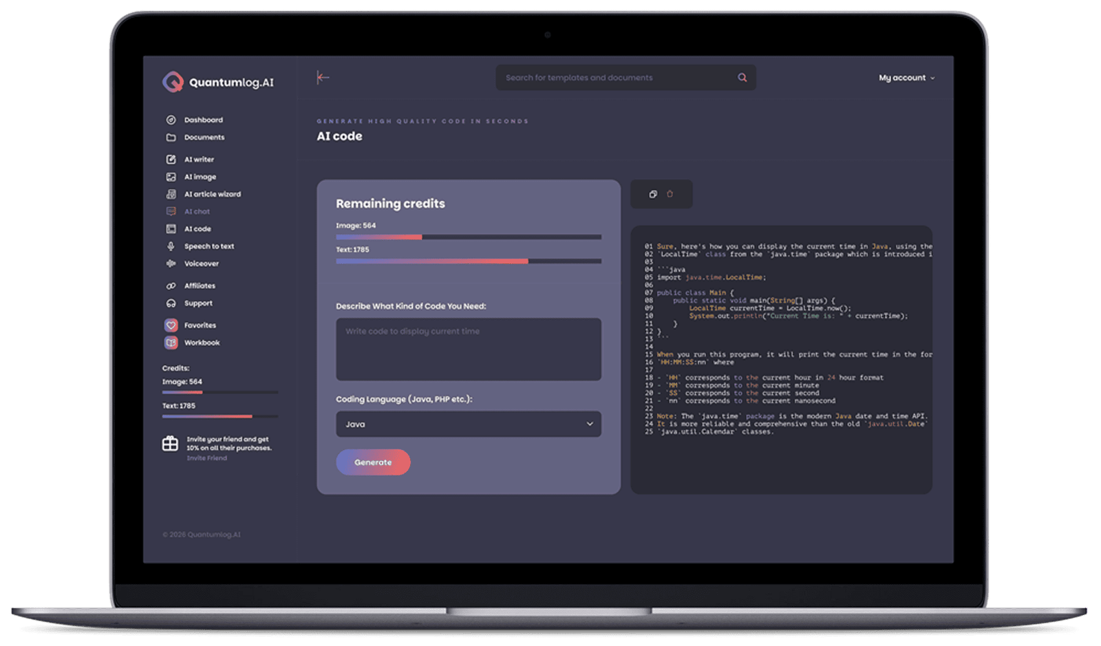 - AI code